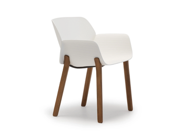 NUEZ SO2791 - Technopolymer garden chair with armrests by Andreu World - view 2